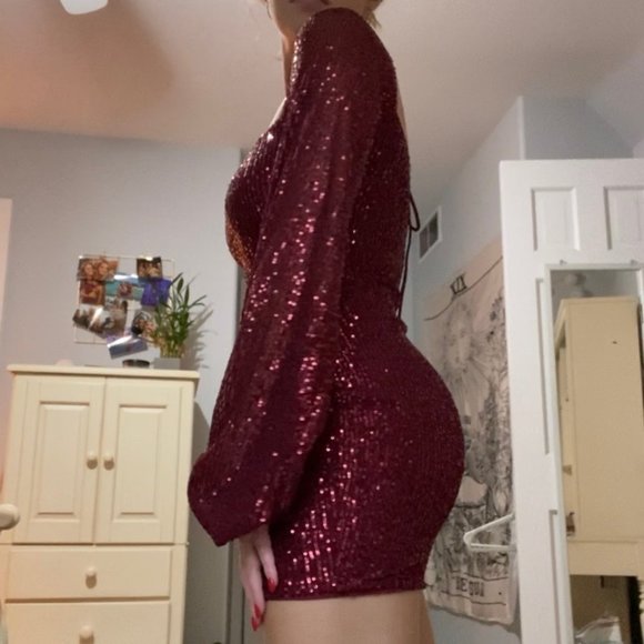Red Sparkly Dress - Picture 2 of 6